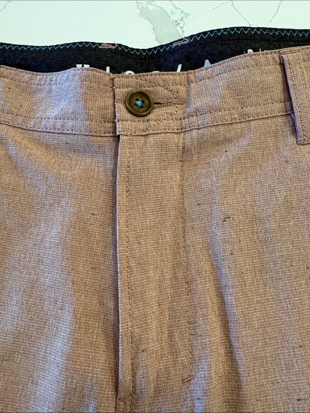 Vissla Canyons Hybrid 19” Walk Shorts ~ 36 ~ Rusty Red - Picture 3 of 10